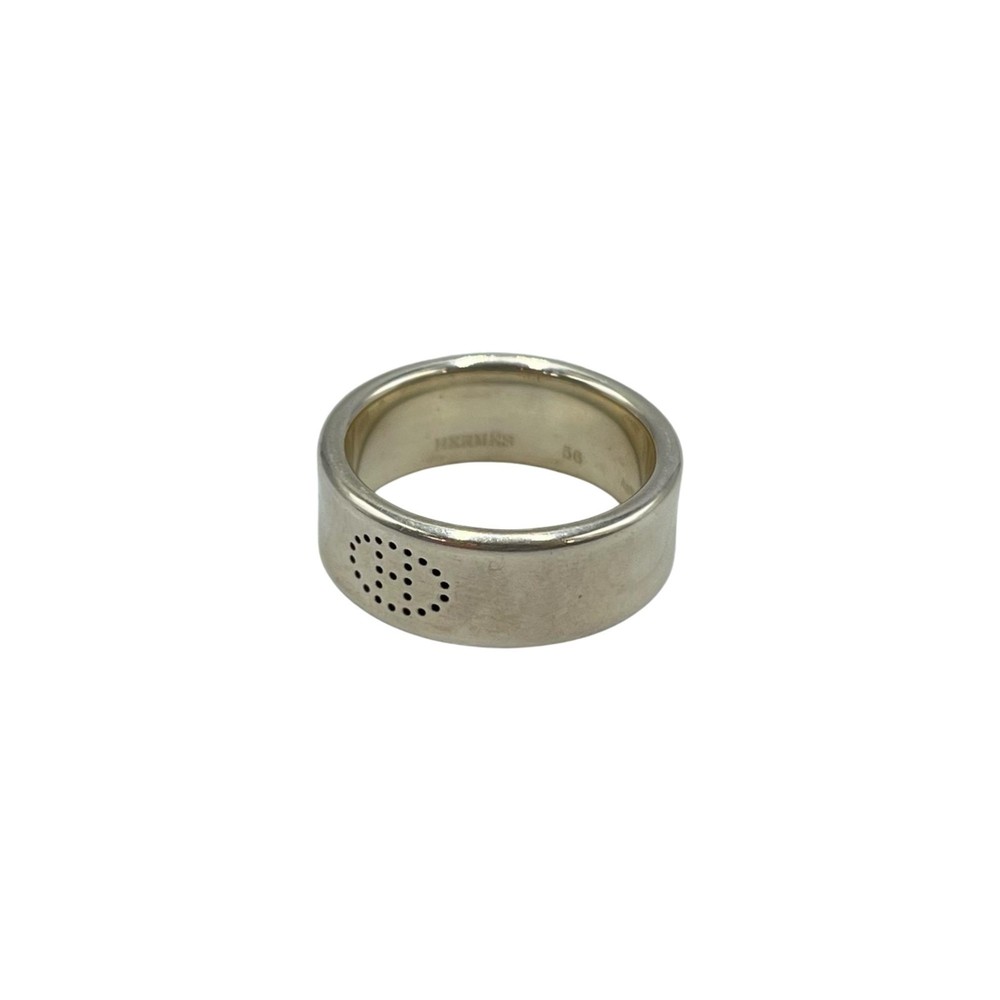 Hermes Herms Eclipse Ruban Ring, 925 Sterling Sil… - image 1
